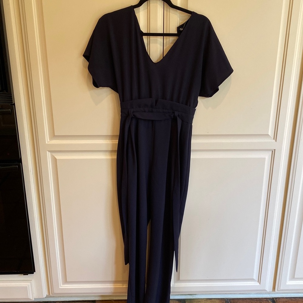 Zara lightweight navy jumpsuit